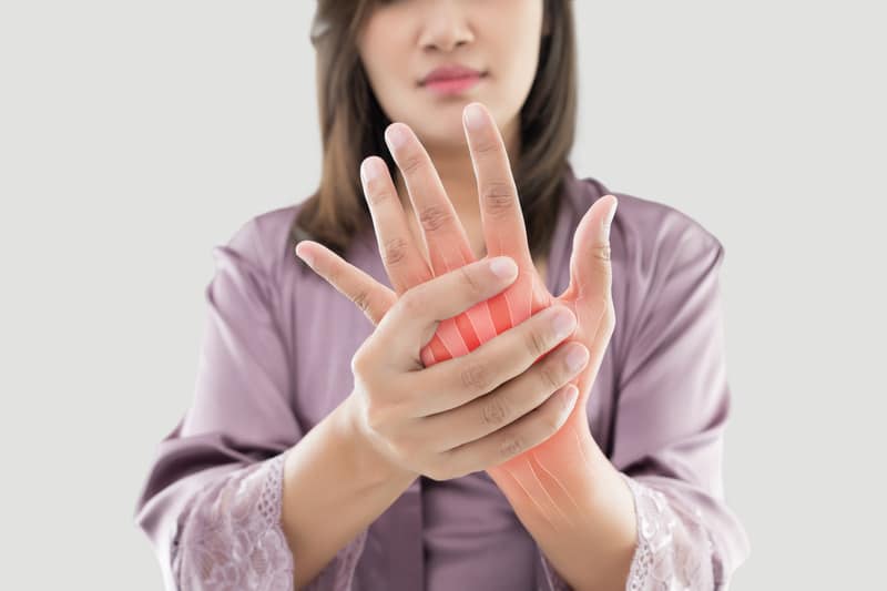 Woman With Hand Pain