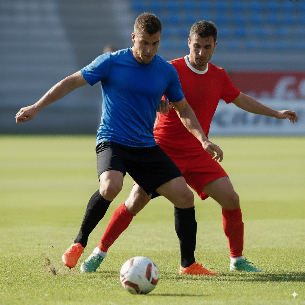 Soccer Players On Field